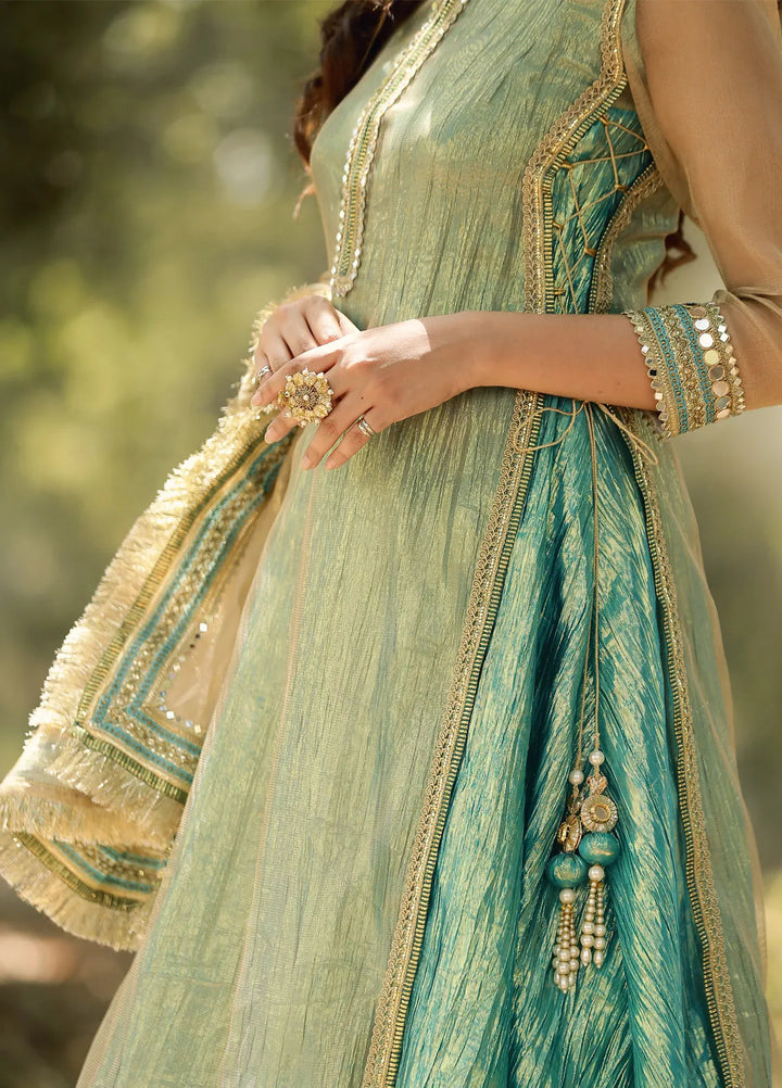 Zar Pret Embroidered Net 3 Piece Suit Arjumand