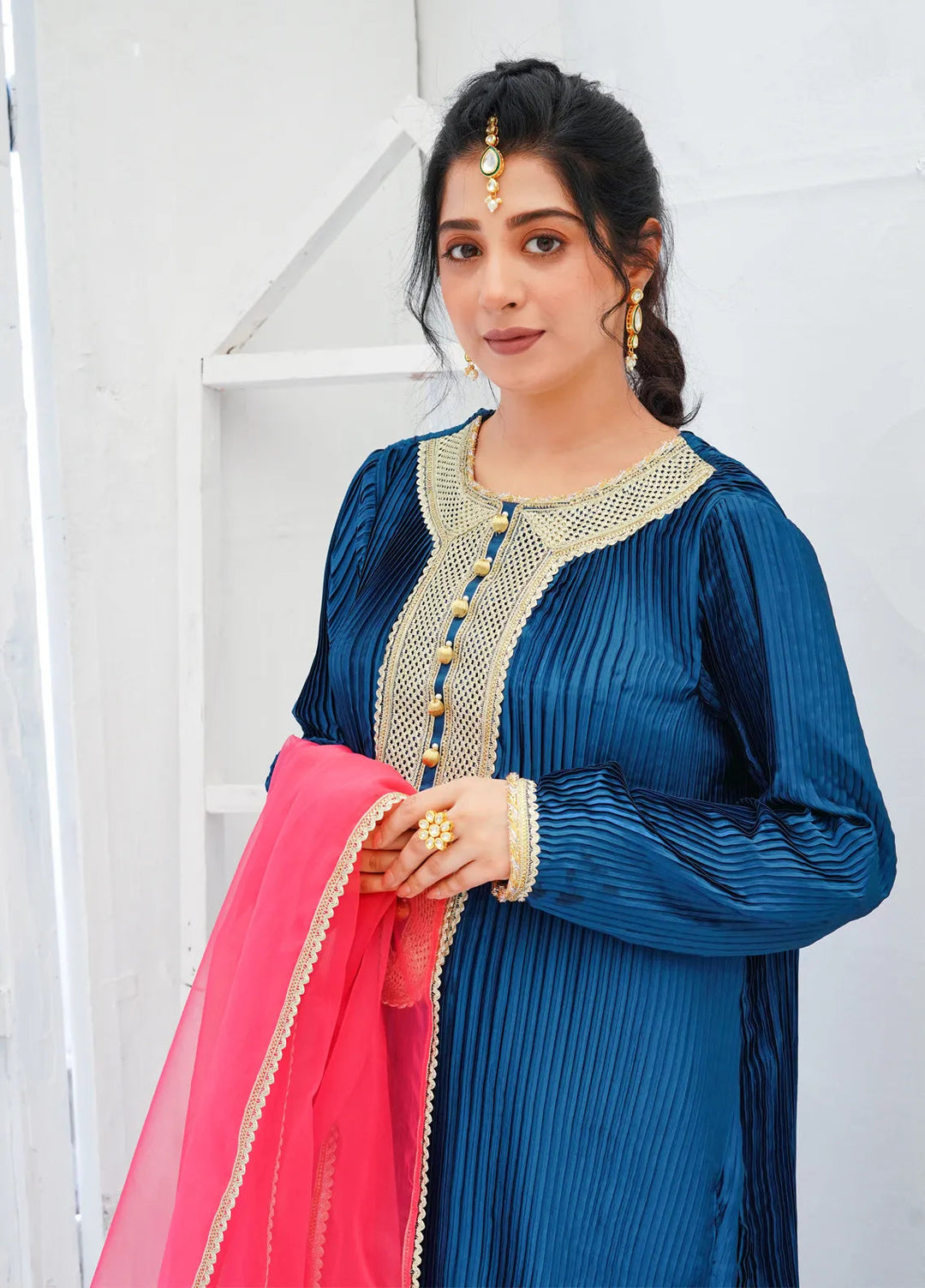 Zar Pret Embroidered Silk organza 3 Piece Suit Sahil