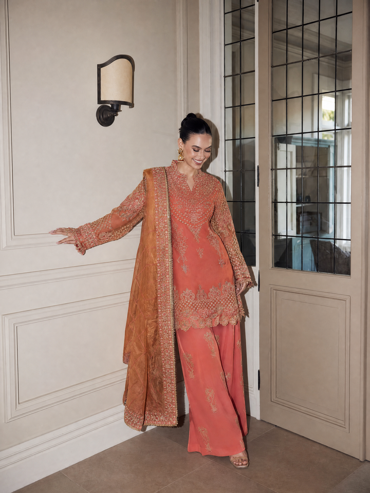 Push Pawan by Zarizaa Unstitched Embroidered Organza 3 Piece Suit TARANNUM Wedding Collection