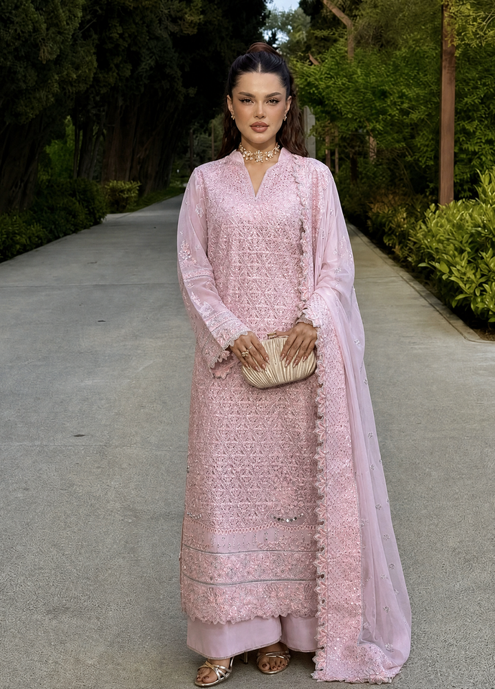 Check In by Zarizaa Unstitched Embroidered Chiffon 3 Piece Suit PRISM Festive Collection