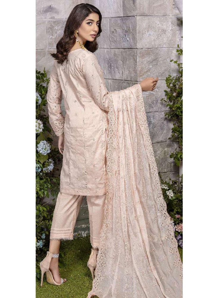 Zara Ali by Magns Textiles Embroidered Chikankari Suits Unstitched 3 Piece ZRA22LC ZA-101 - Summer Collection