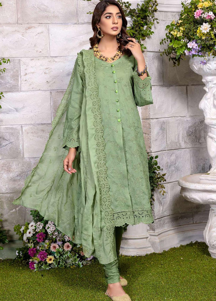 Zara Ali by Magns Textiles Embroidered Chikankari Suits Unstitched 3 Piece ZRA22LC ZA-102 - Summer Collection