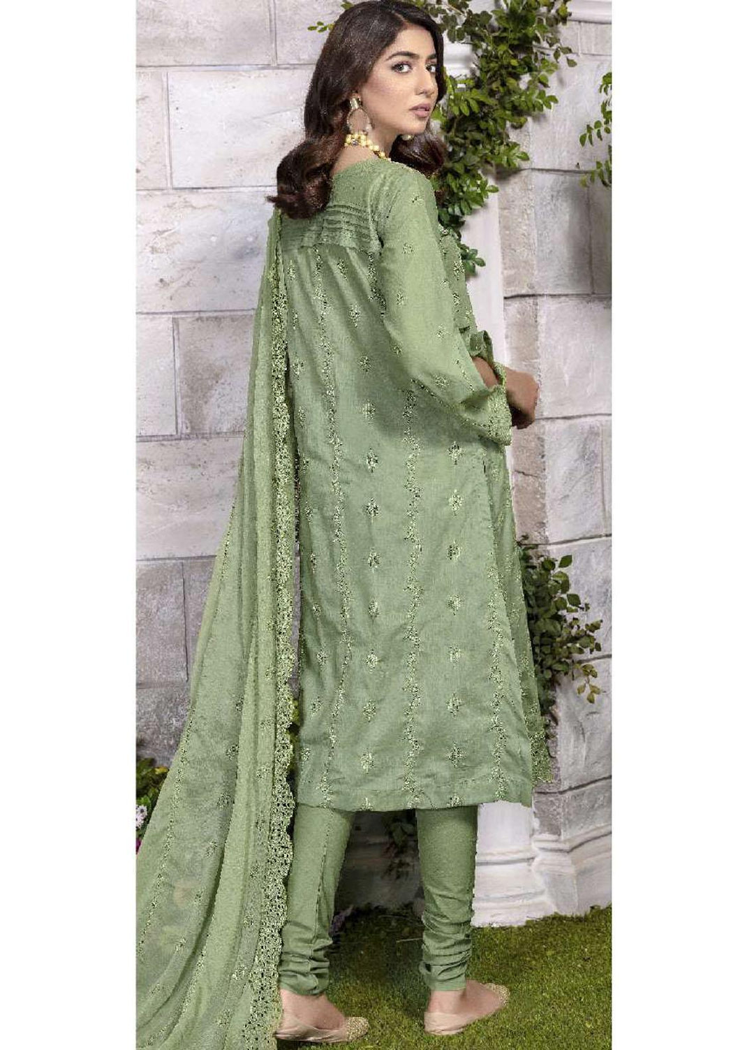 Zara Ali by Magns Textiles Embroidered Chikankari Suits Unstitched 3 Piece ZRA22LC ZA-102 - Summer Collection