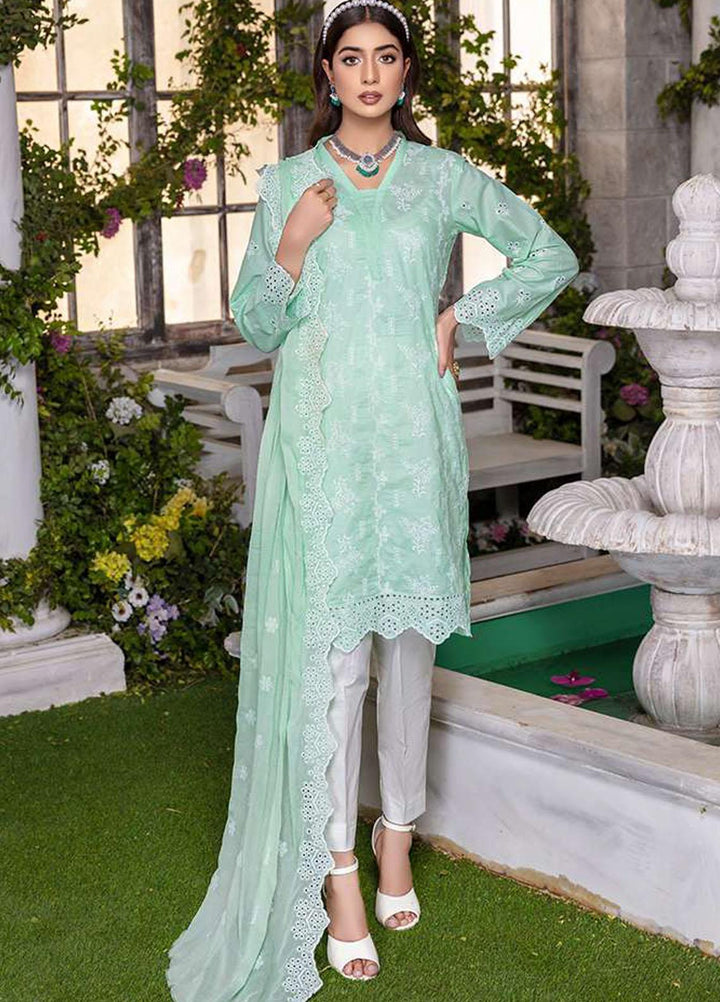 Zara Ali by Magns Textiles Embroidered Chikankari Suits Unstitched 3 Piece ZRA22LC ZA-104 - Summer Collection