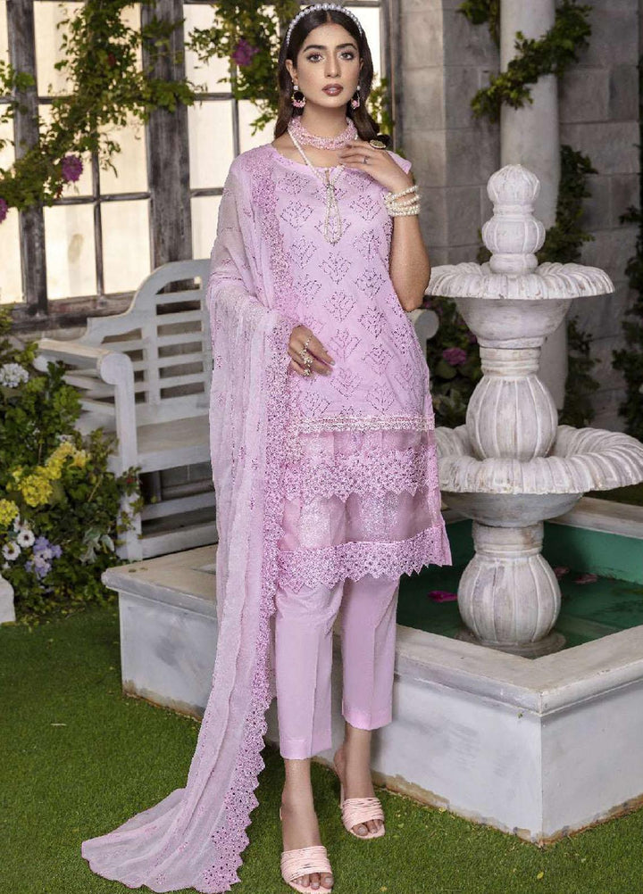 Zara Ali by Magns Textiles Embroidered Chikankari Suits Unstitched 3 Piece ZRA22LC ZA-105 - Summer Collection