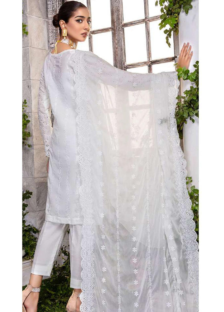 Zara Ali by Magns Textiles Embroidered Chikankari Suits Unstitched 3 Piece ZRA22LC ZA-107 - Summer Collection