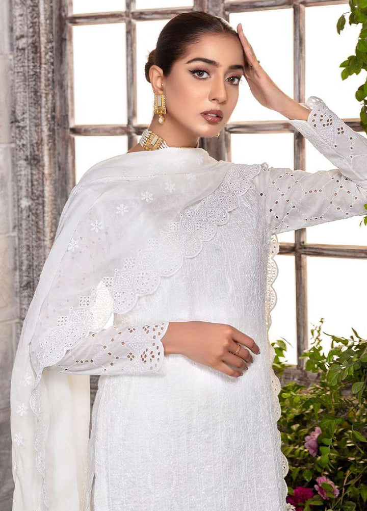 Zara Ali by Magns Textiles Embroidered Chikankari Suits Unstitched 3 Piece ZRA22LC ZA-107 - Summer Collection