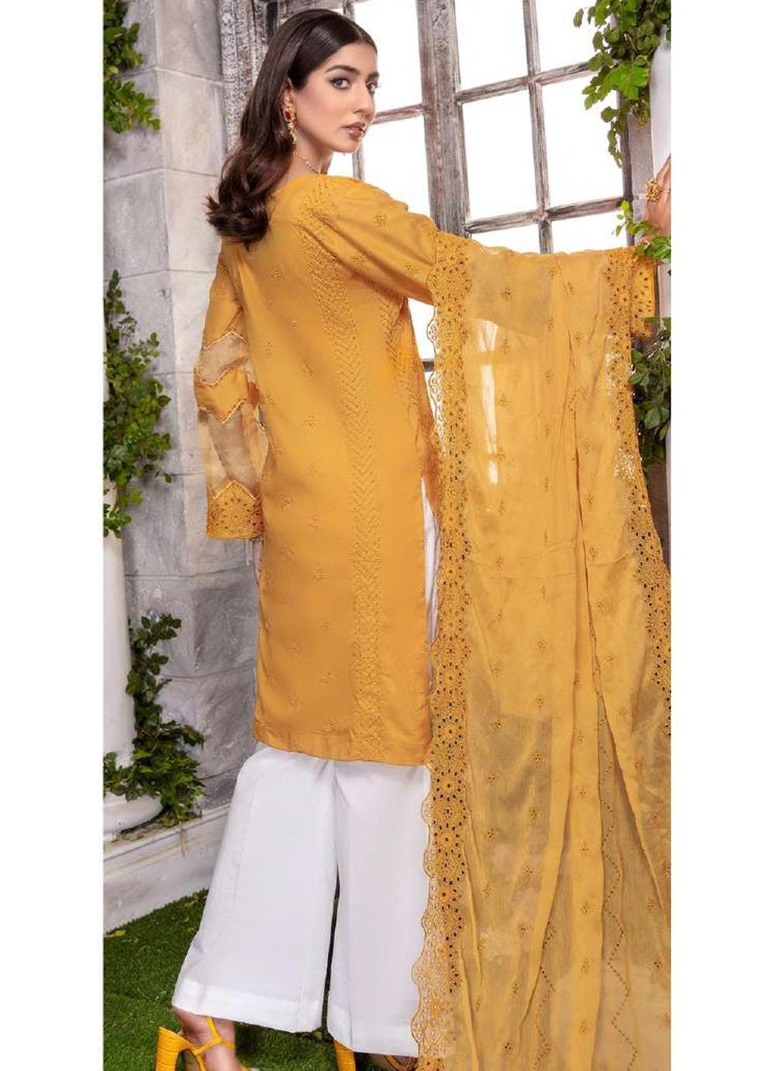 Zara Ali by Magns Textiles Embroidered Chikankari Suits Unstitched 3 Piece ZRA22LC ZA-108 - Summer Collection
