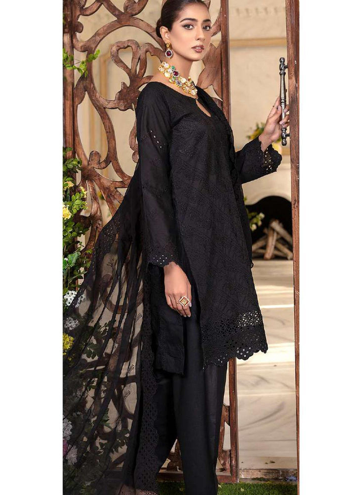 Zara Ali by Magns Textiles Embroidered Chikankari Suits Unstitched 3 Piece ZRA22LC ZA-110 - Summer Collection