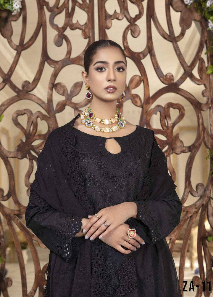 Zara Ali by Magns Textiles Embroidered Chikankari Suits Unstitched 3 Piece ZRA22LC ZA-110 - Summer Collection