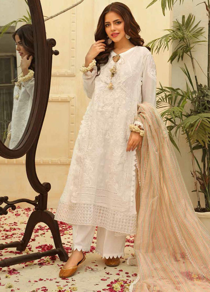 Zara Ali by Magns Textiles Embroidered Lawn Suits Unstitched 3 Piece ZRA21L 08 - Luxury Collection