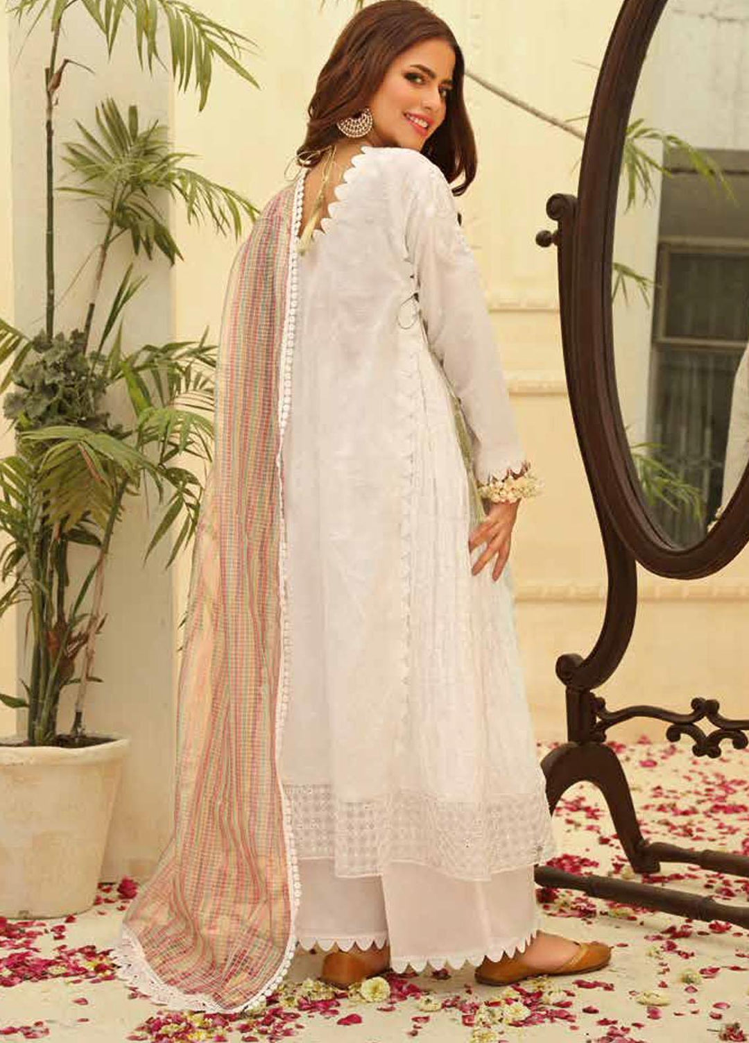 Zara Ali by Magns Textiles Embroidered Lawn Suits Unstitched 3 Piece ZRA21L 08 - Luxury Collection
