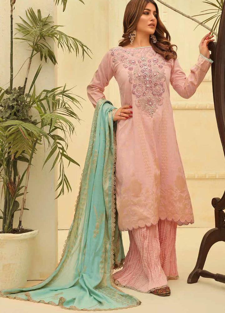 Zara Ali by Magns Textiles Embroidered Lawn Suits Unstitched 3 Piece ZRA21L 09 - Luxury Collection