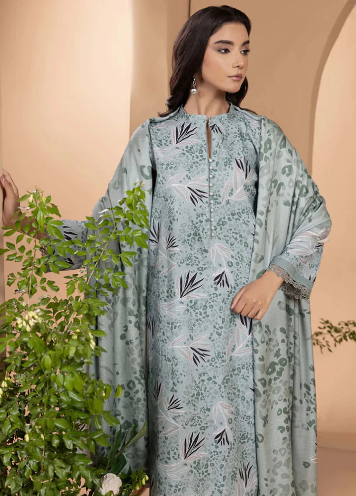 Zara By Humdum Printed Khaddar Suit Unstitched 3 Piece HD24ZK D-01 - Winter Collection