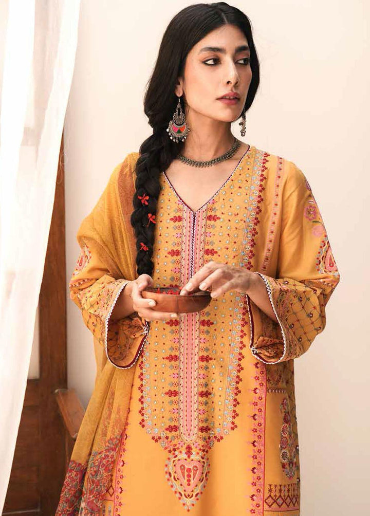 Zara Shahjahan Embroidered Lawn Suits Unstitched 3 Piece ZSJ22E Aabroo A - Luxury Collection