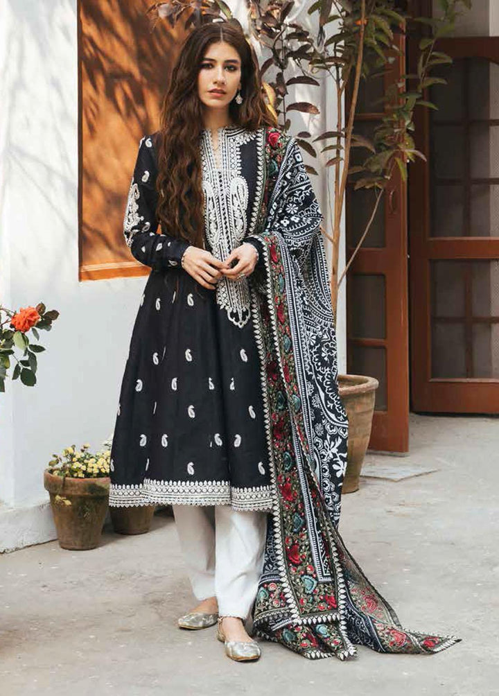 Zara Shahjahan Embroidered Lawn Suits Unstitched 3 Piece ZSJ22E Aafreen A - Luxury Collection
