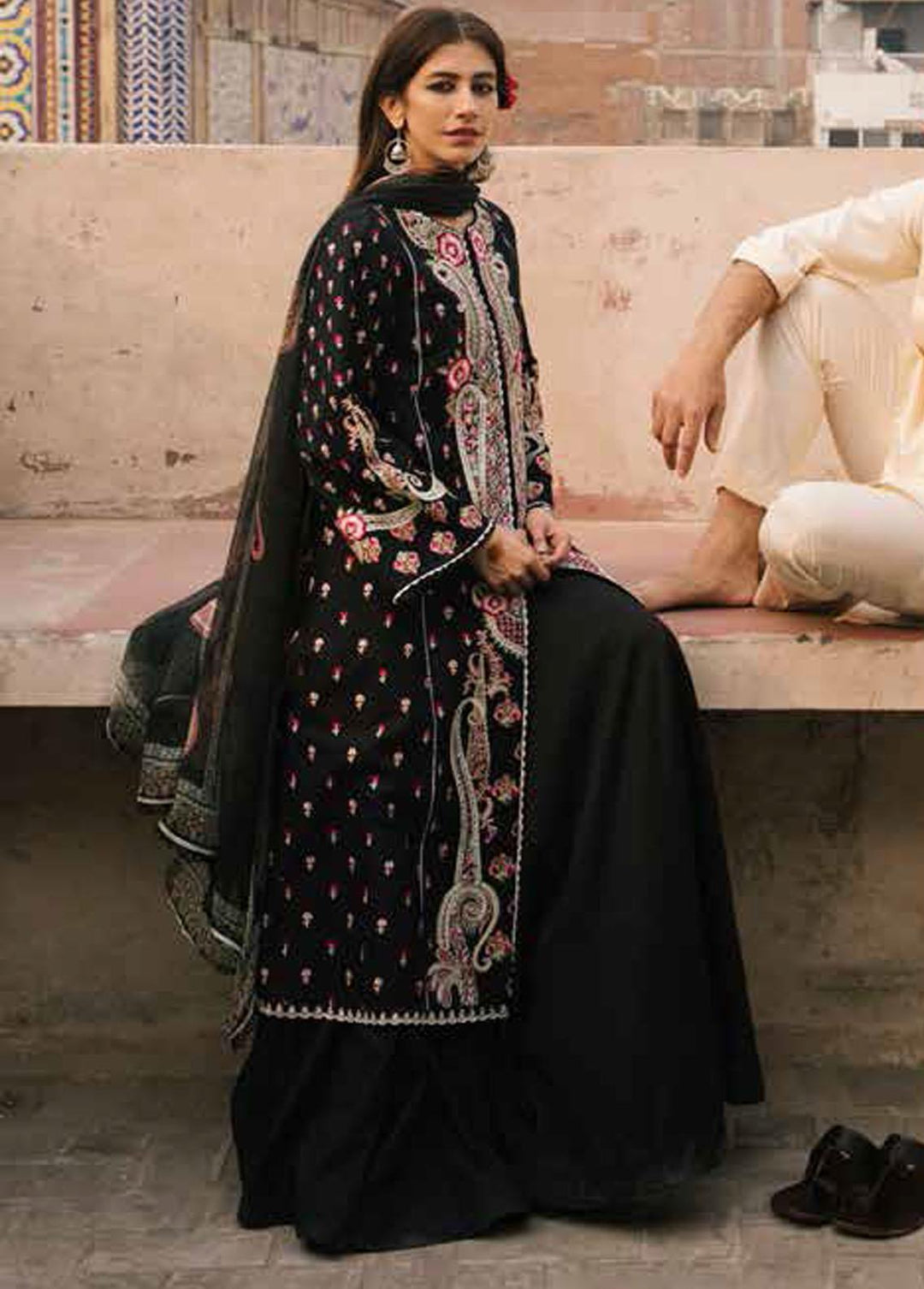 Zara Shahjahan Embroidered Lawn Suits Unstitched 3 Piece ZSJ22E Ayla A - Luxury Collection