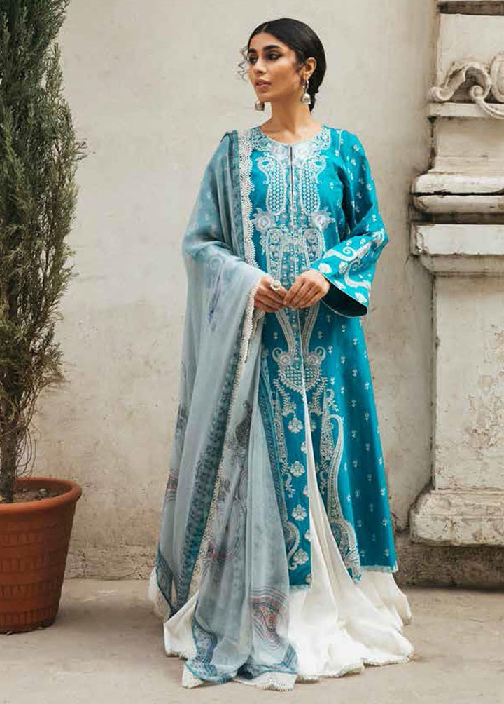 Zara Shahjahan Embroidered Lawn Suits Unstitched 3 Piece ZSJ22E Ayla B - Luxury Collection