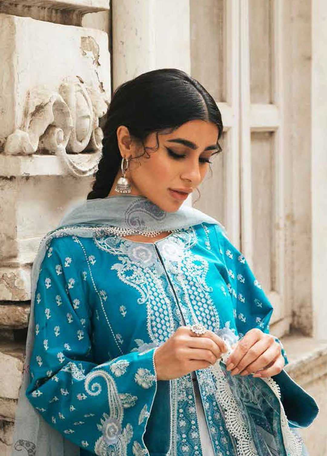 Zara Shahjahan Embroidered Lawn Suits Unstitched 3 Piece ZSJ22E Ayla B - Luxury Collection