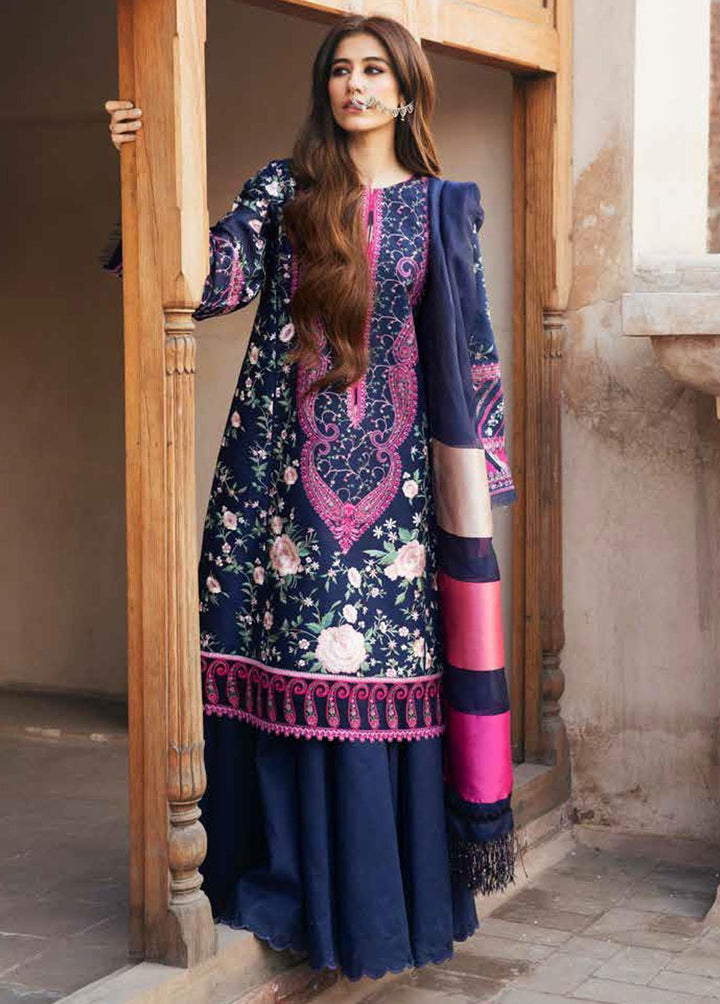 Zara Shahjahan Embroidered Lawn Suits Unstitched 3 Piece ZSJ22E Bahaar A - Luxury Collection