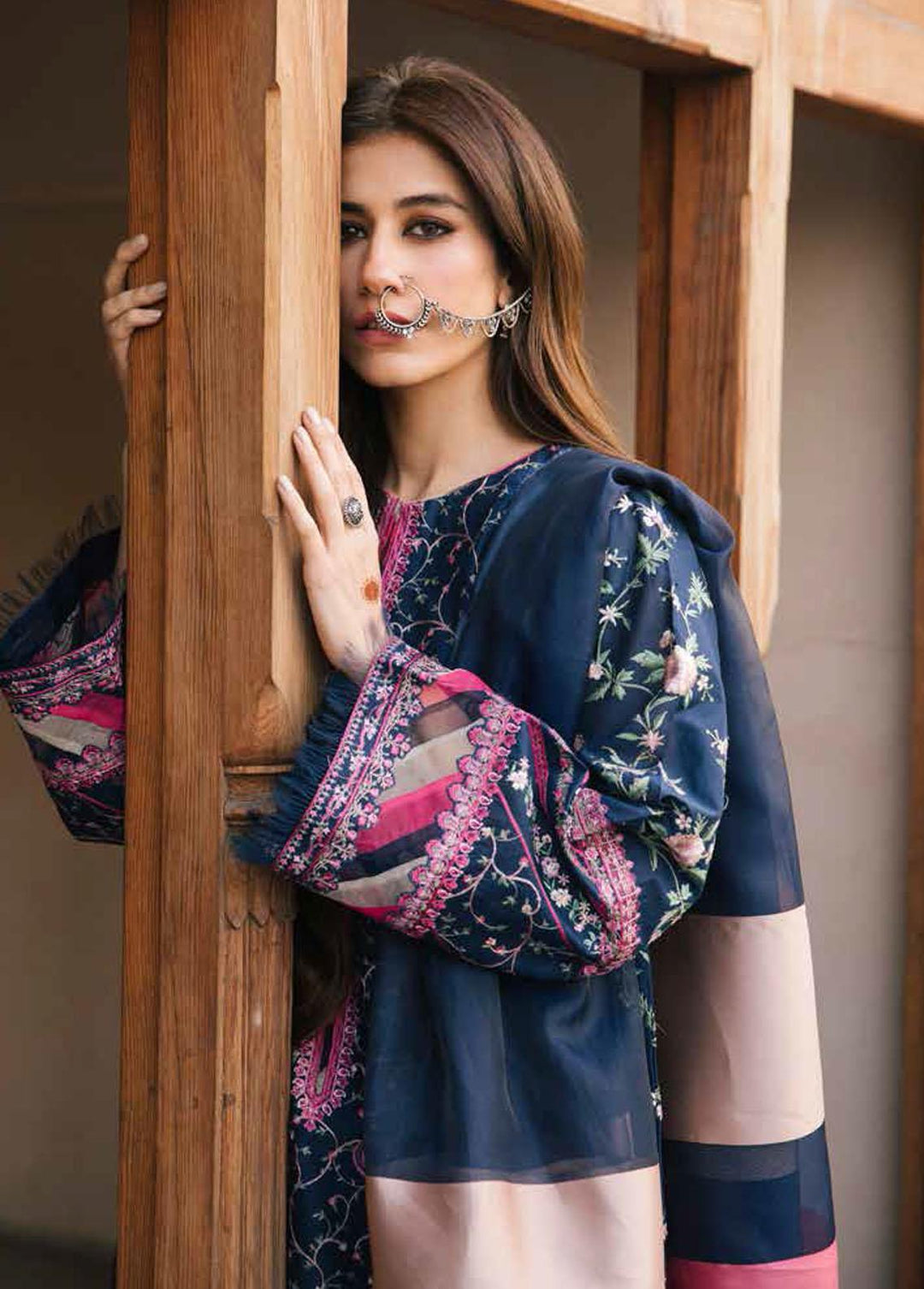 Zara Shahjahan Embroidered Lawn Suits Unstitched 3 Piece ZSJ22E Bahaar A - Luxury Collection