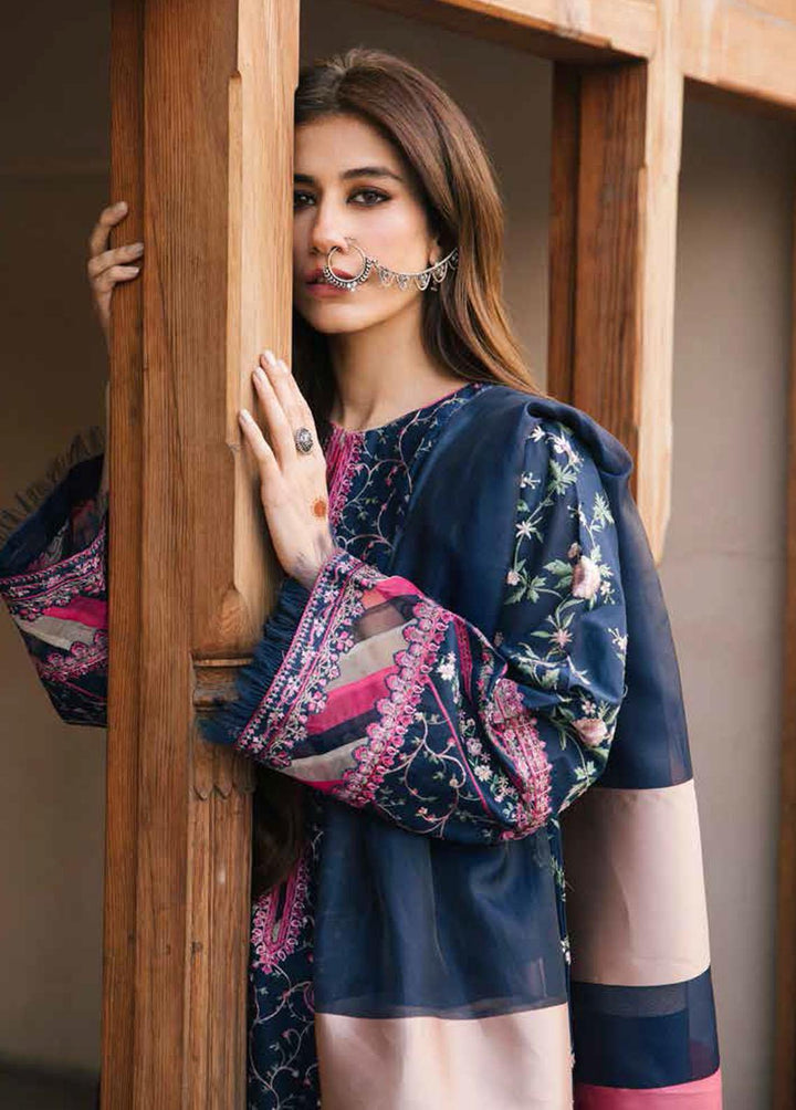 Zara Shahjahan Embroidered Lawn Suits Unstitched 3 Piece ZSJ22E Bahaar A - Luxury Collection