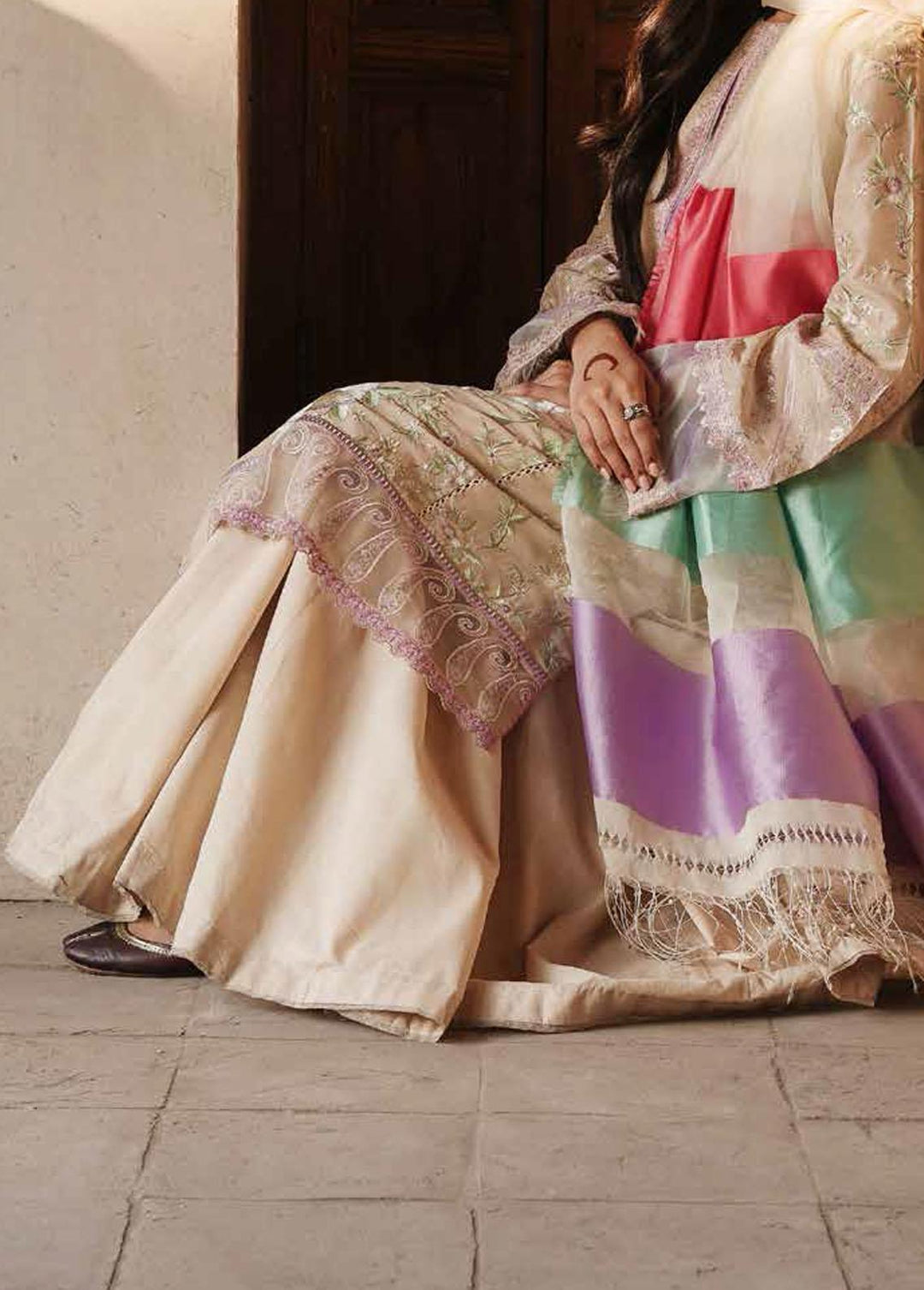 Zara Shahjahan Embroidered Lawn Suits Unstitched 3 Piece ZSJ22E Bahaar B - Luxury Collection