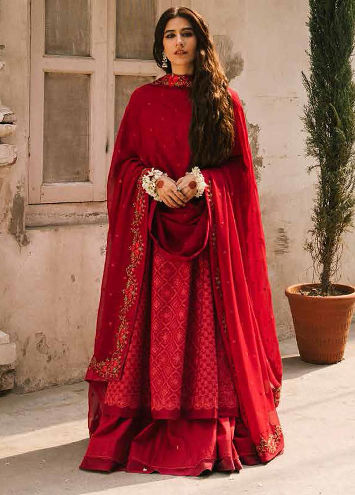 Zara Shahjahan Embroidered Lawn Suits Unstitched 3 Piece ZSJ22E Bano A - Luxury Collection