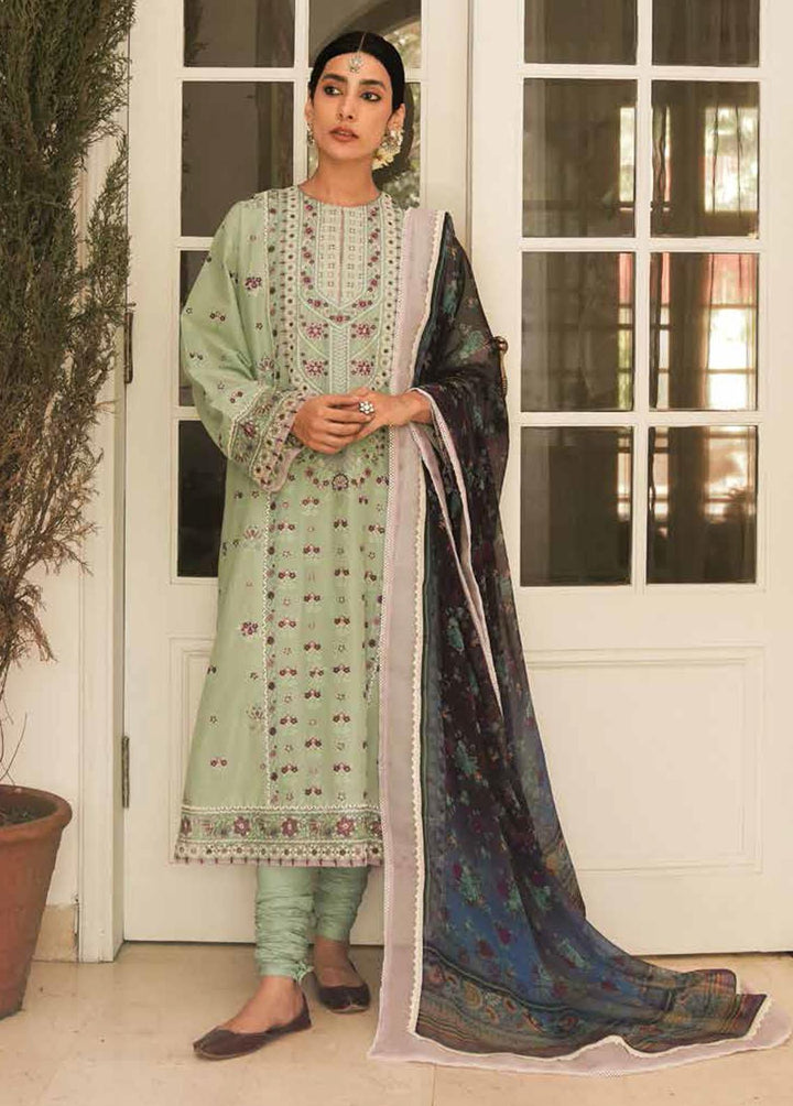 Zara Shahjahan Embroidered Lawn Suits Unstitched 3 Piece ZSJ22E Eraj B - Luxury Collection