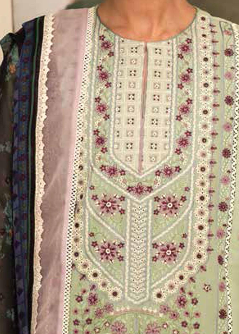 Zara Shahjahan Embroidered Lawn Suits Unstitched 3 Piece ZSJ22E Eraj B - Luxury Collection