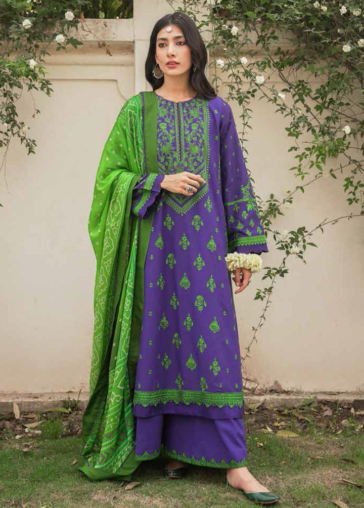 Zara Shahjahan Embroidered Lawn Suits Unstitched 3 Piece ZSJ22E Falak B - Luxury Collection