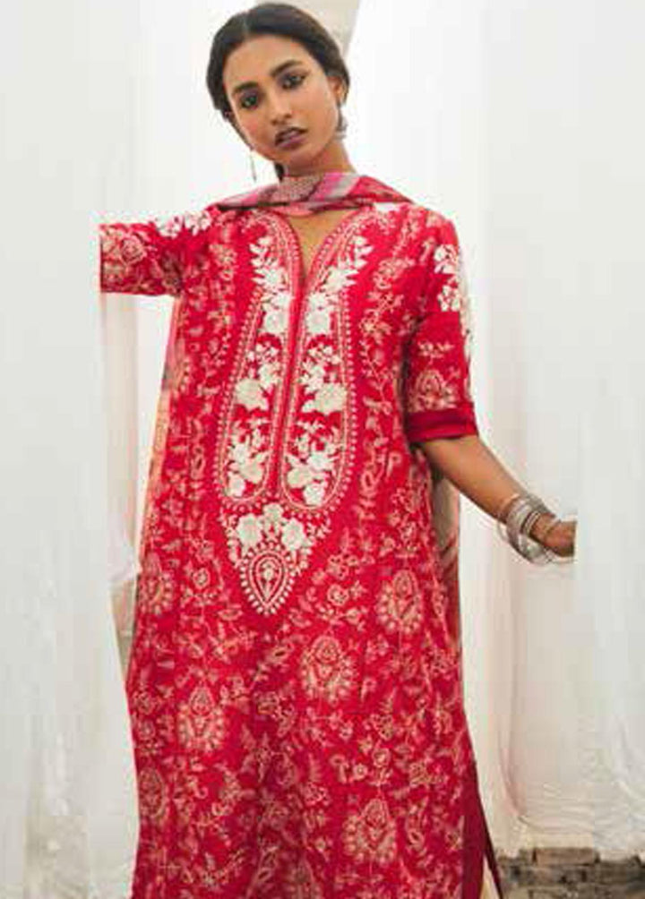 Zara Shahjahan Embroidered Lawn Suits Unstitched 3 Piece ZSJ22E Gulaab B - Luxury Collection