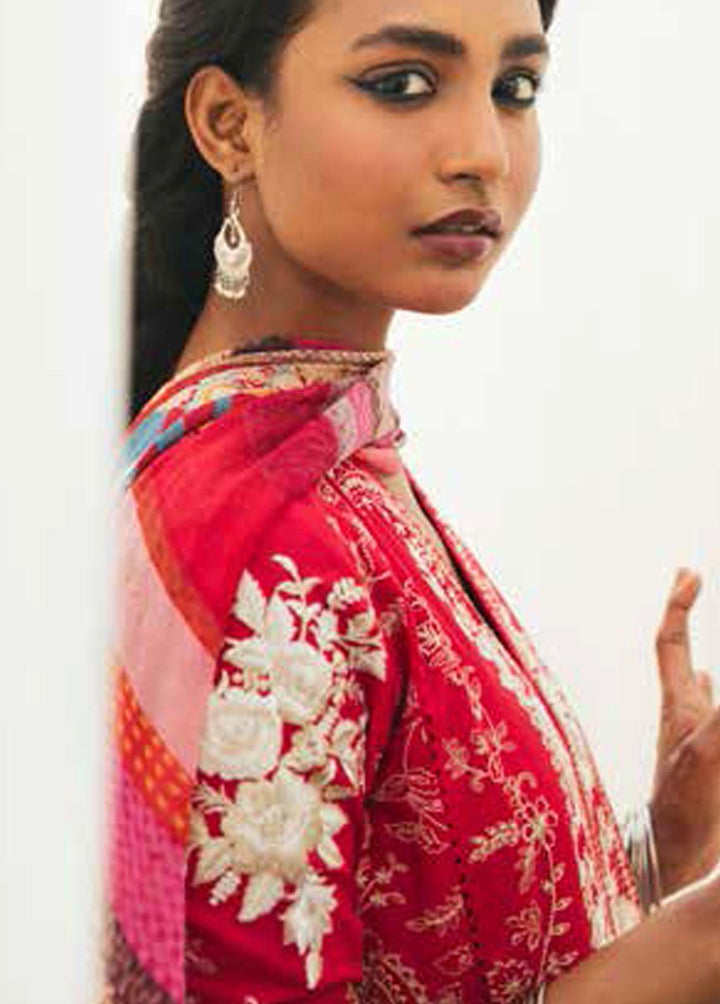 Zara Shahjahan Embroidered Lawn Suits Unstitched 3 Piece ZSJ22E Gulaab B - Luxury Collection