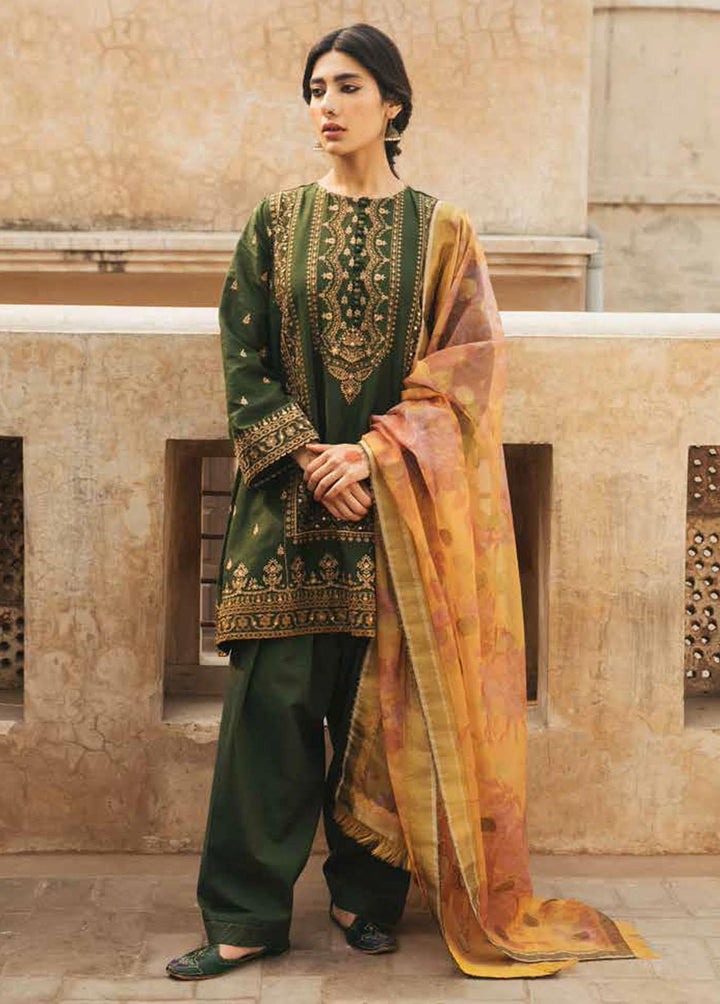 Zara Shahjahan Embroidered Lawn Suits Unstitched 3 Piece ZSJ22E Naaz A - Luxury Collection