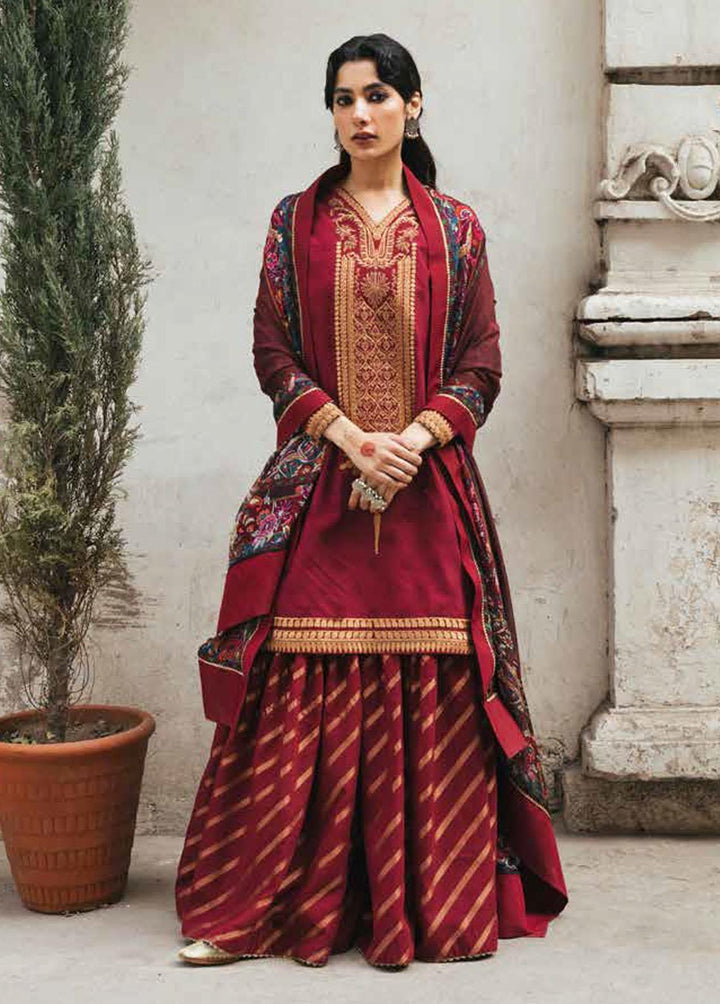 Zara Shahjahan Embroidered Jacquard Suits Unstitched 3 Piece ZSJ22E Rahma A - Luxury Collection