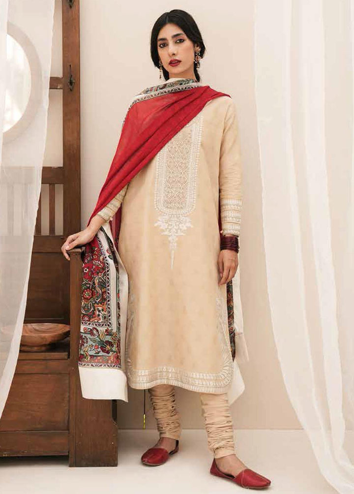 Zara Shahjahan Embroidered Jacquard Suits Unstitched 3 Piece ZSJ22E Rahma B - Luxury Collection