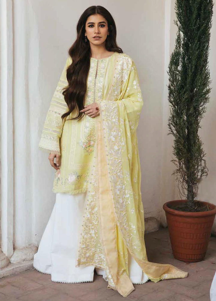 Zara Shahjahan Embroidered Lawn Suits Unstitched 3 Piece ZSJ22E Sona B - Luxury Collection