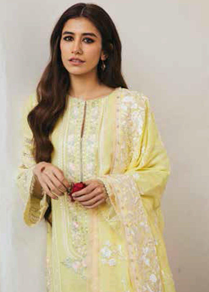 Zara Shahjahan Embroidered Lawn Suits Unstitched 3 Piece ZSJ22E Sona B - Luxury Collection