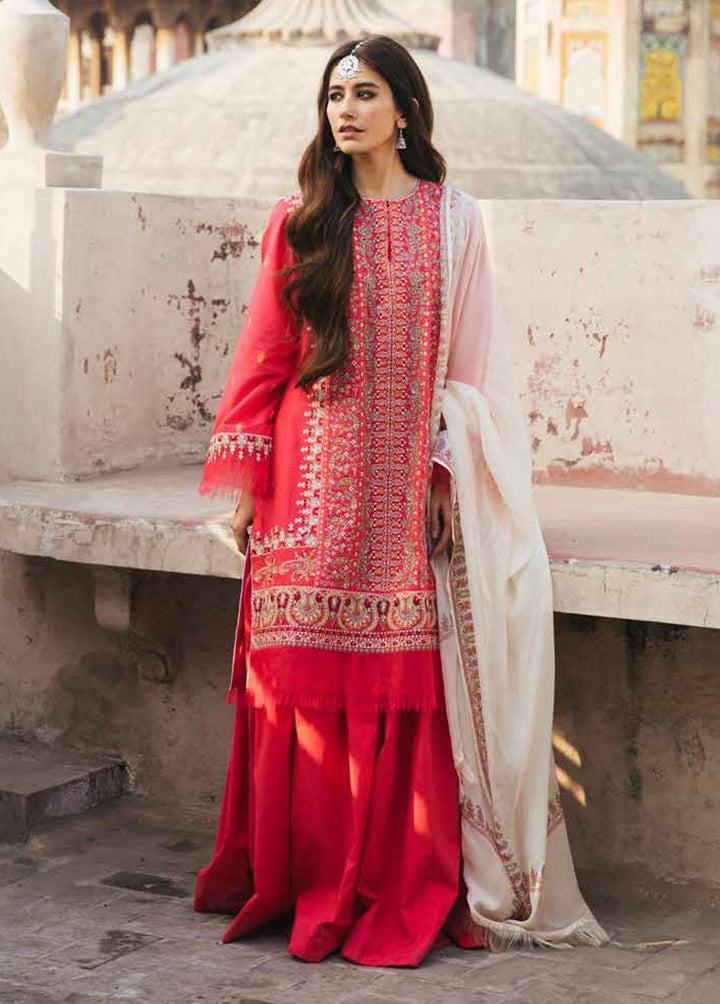 Zara Shahjahan Embroidered Lawn Suits Unstitched 3 Piece ZSJ22E Ziya B - Luxury Collection