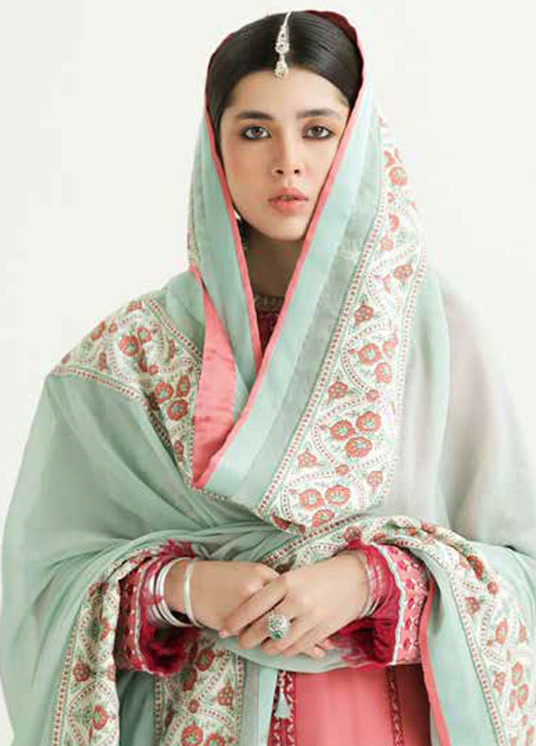 Zara Shahjahan Embroidered Jacquard Suits Unstitched 3 Piece ZS24SS D-10B Sandal - Summer Collection