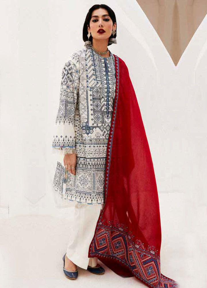 Zara Shahjahan Embroidered Jacquard Suits Unstitched 3 Piece ZS24SS D-2A Diya - Summer Collection