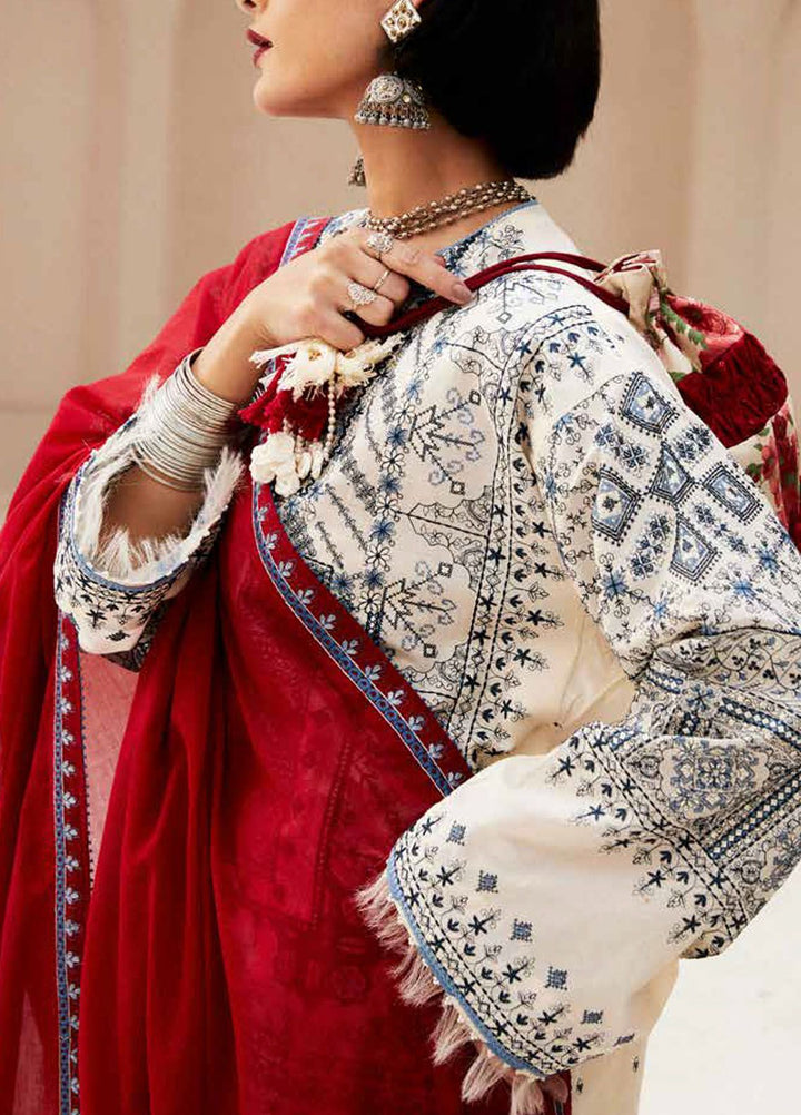 Zara Shahjahan Embroidered Jacquard Suits Unstitched 3 Piece ZS24SS D-2A Diya - Summer Collection