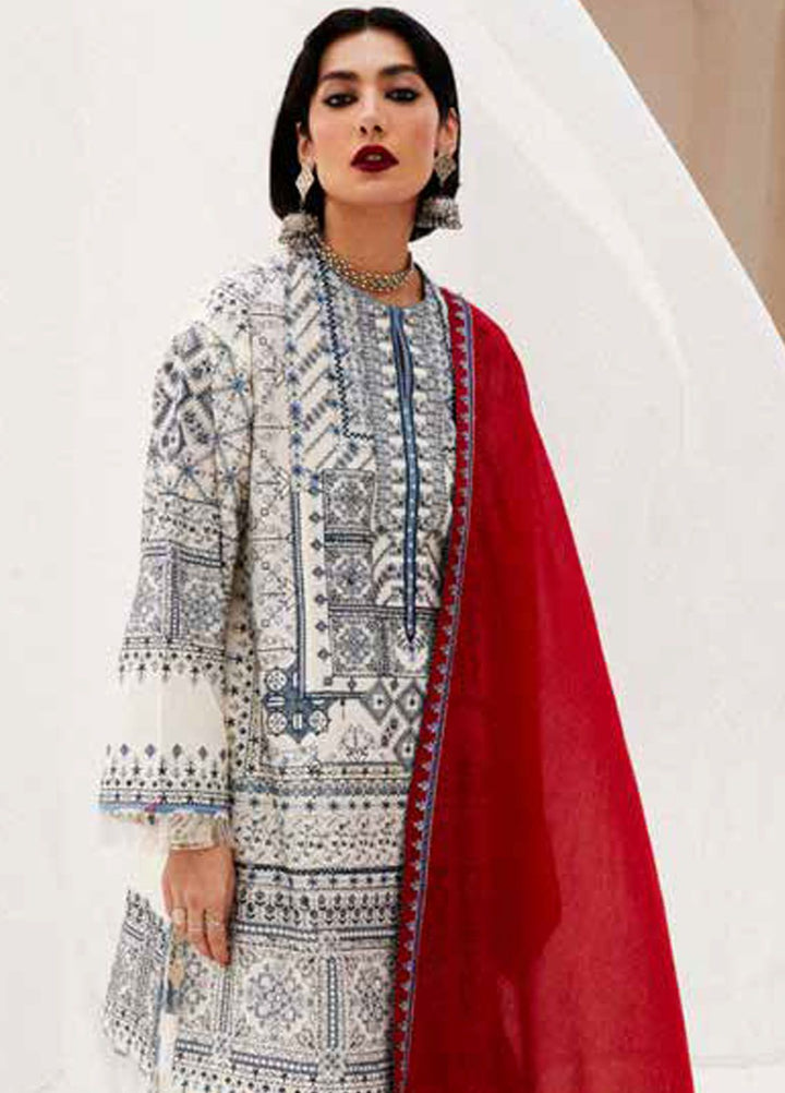 Zara Shahjahan Embroidered Jacquard Suits Unstitched 3 Piece ZS24SS D-2A Diya - Summer Collection