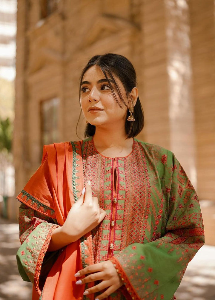 Zara Shahjahan Embroidered Jacquard Suits Unstitched 3 Piece ZS24SS D-2B Diya - Summer Collection