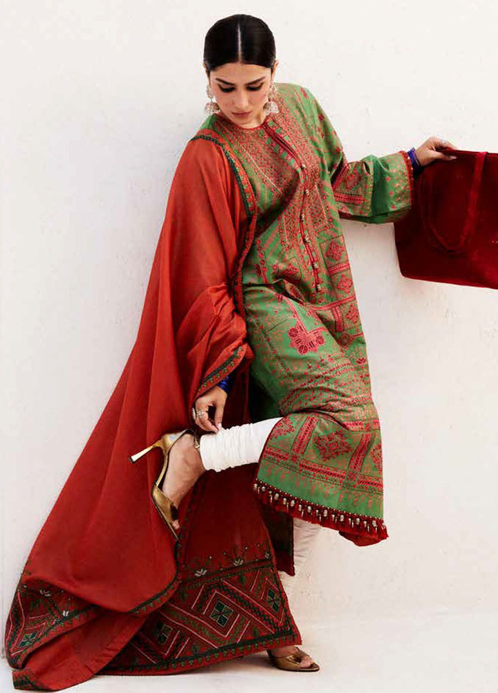 Zara Shahjahan Embroidered Jacquard Suits Unstitched 3 Piece ZS24SS D-2B Diya - Summer Collection