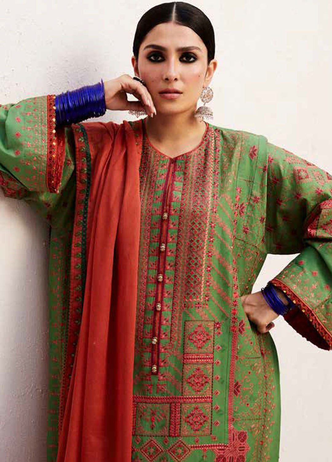 Zara Shahjahan Embroidered Jacquard Suits Unstitched 3 Piece ZS24SS D-2B Diya - Summer Collection