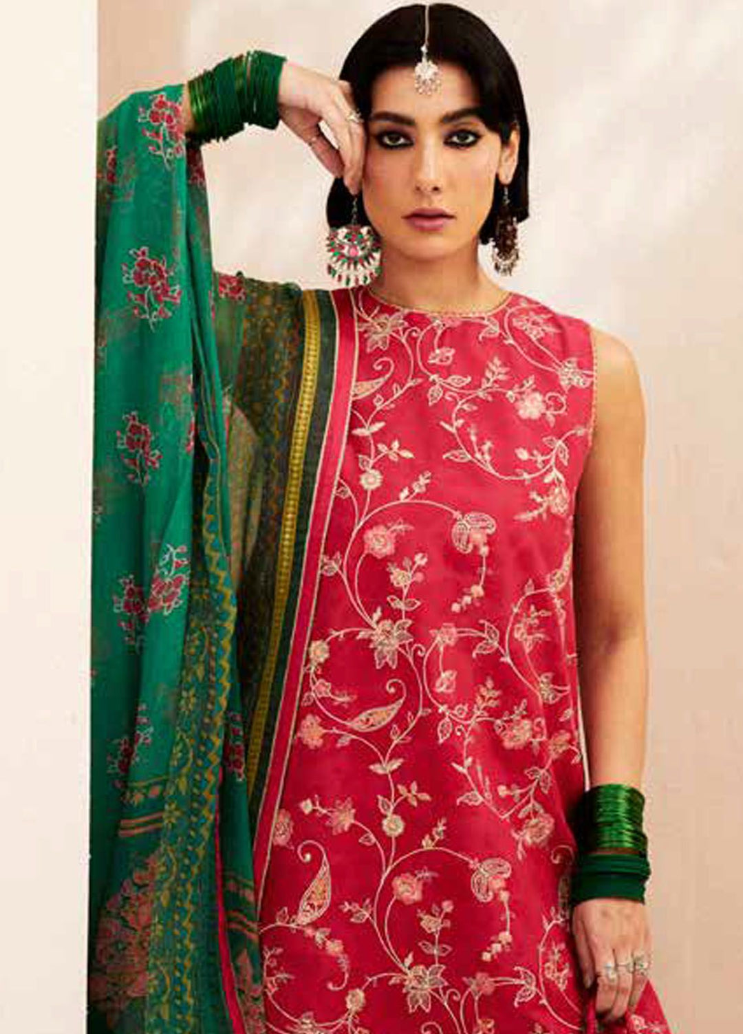 Zara Shahjahan Embroidered Jacquard Suits Unstitched 3 Piece ZS24SS D-3B Korina - Summer Collection