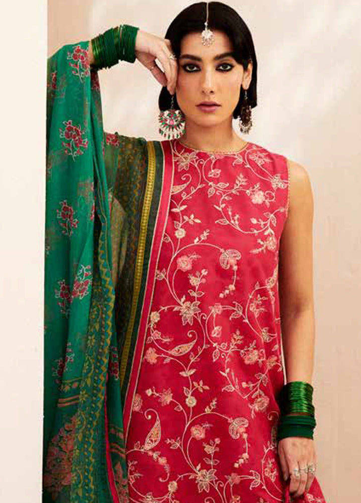 Zara Shahjahan Embroidered Jacquard Suits Unstitched 3 Piece ZS24SS D-3B Korina - Summer Collection