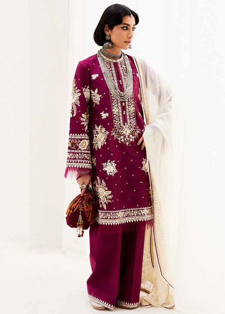 Zara Shahjahan Embroidered Jacquard Suits Unstitched 3 Piece ZS24SS D-4A Siffa - Summer Collection
