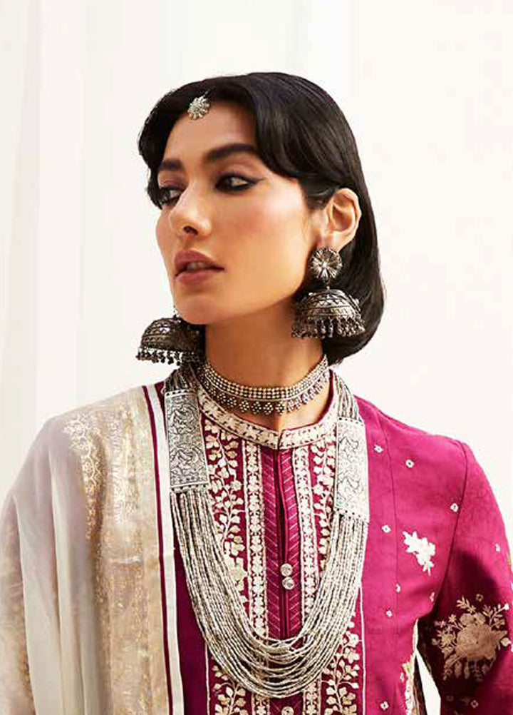Zara Shahjahan Embroidered Jacquard Suits Unstitched 3 Piece ZS24SS D-4A Siffa - Summer Collection